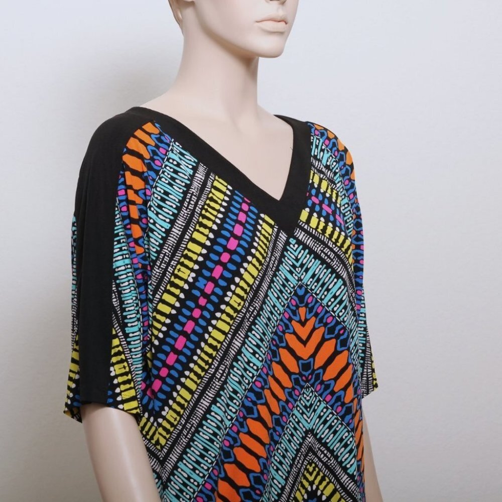 NWT London Times Multicolor Pattern Mini Dress - Picture 4 of 10